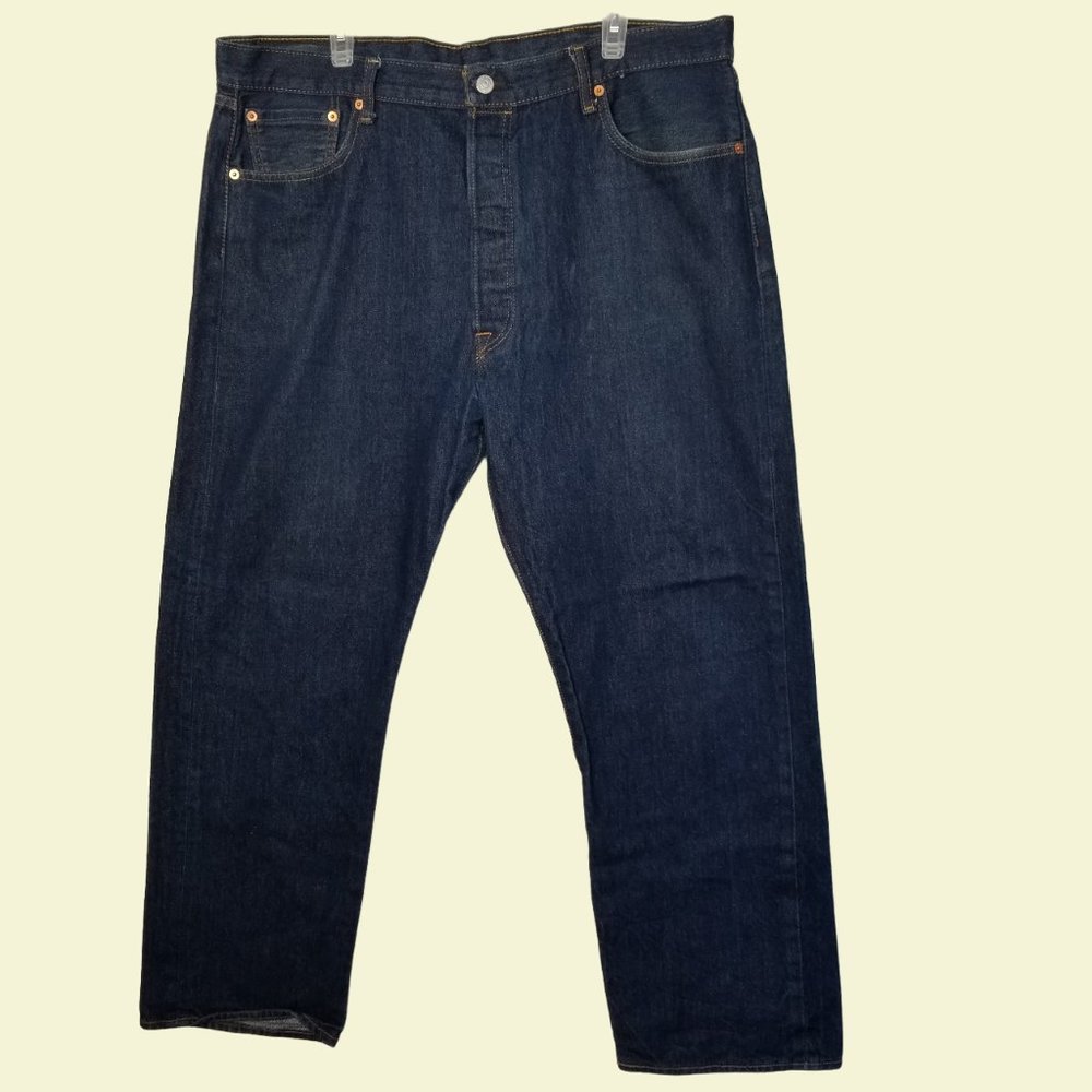 Levi's 501 Denim Jeans Straight Leg Button Fly 42